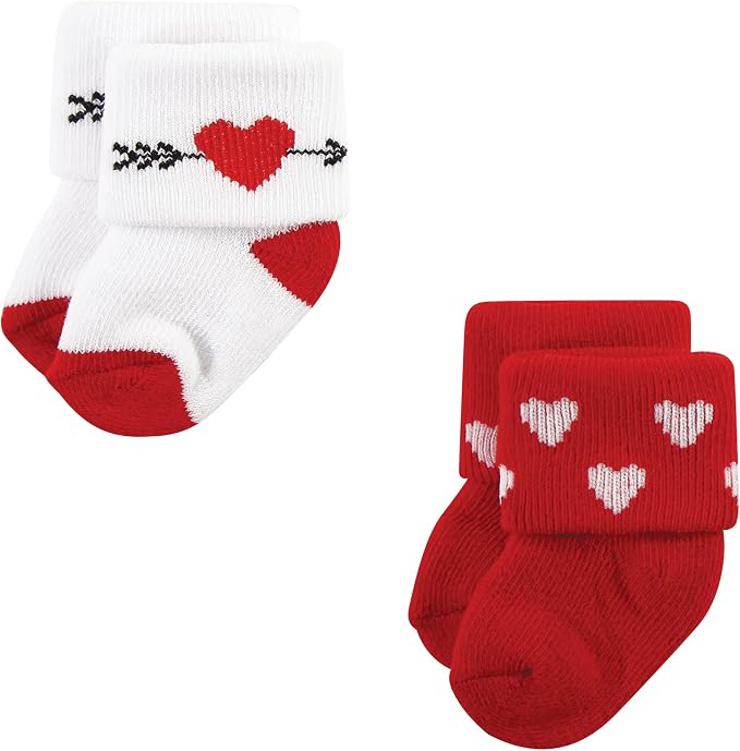 Hudson Baby baby-boys Holiday Newborn Terry Socks - Image 3