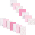 Hudson Baby Unisex Baby Cotton Flannel Burp Cloths and Receiving Blankets by HudsonBaby