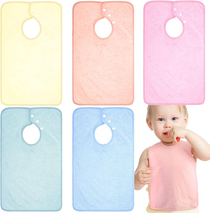 Hercicy Full Coverage Pullover Toddler Baby Bibs | Terry Cloth Bibs by Hercicy
