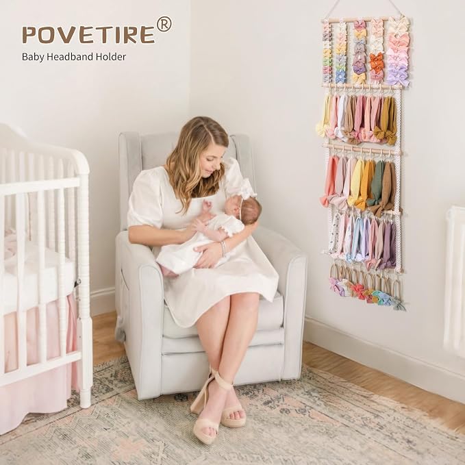 POVETIRE Headband Holder Hair Bows Organizer - Image 2