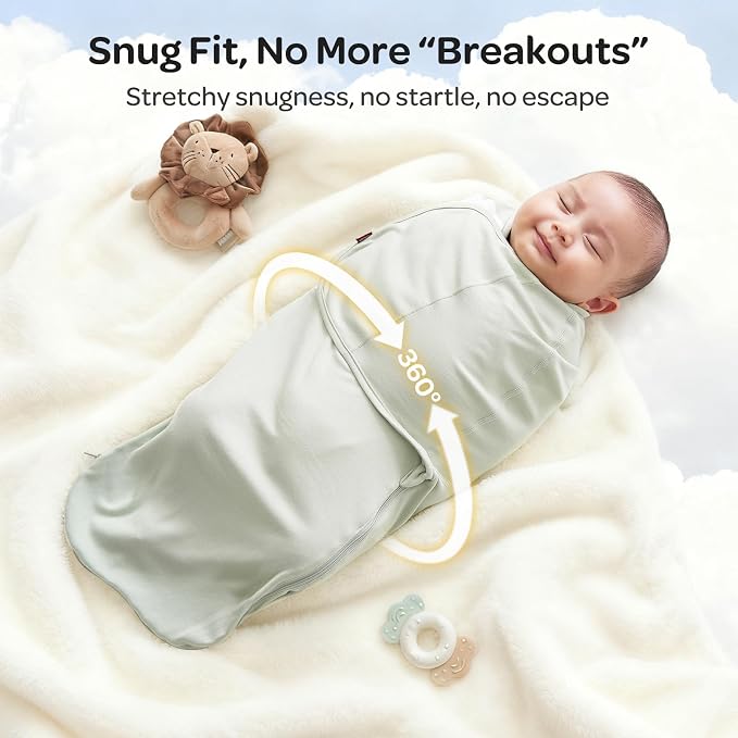 Momcozy Swaddles for Newborns, Quiet Fastener Swaddle for Infant 0-3 Months | - Image 8