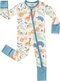 pureborn Baby Sleeper Viscose from Bamboo Zipper Footies Pjs 0-24 Months | by pureborn