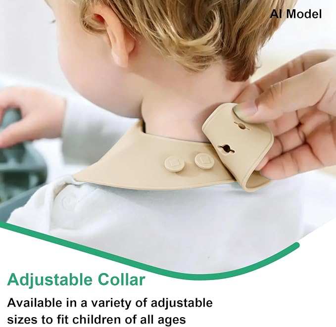 Set of 3 Silicone Bibs for Babies Toddler, Soft Adjustable Bibs for Baby Girl - Image 7