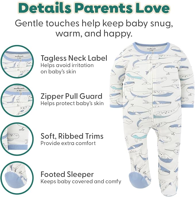 The Peanutshell 3pk Footed Sleepers - Image 4