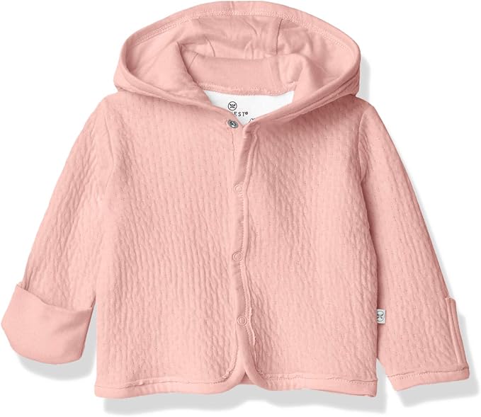 HonestBaby Matelasse Snap-Front Hooded Jacket Organic Cotton by HonestBaby