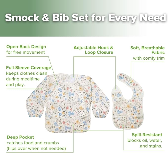 haakaa Waterproof Baby Bibs for Eating 2pcs for 6-24M - Image 7