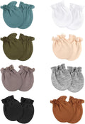AQOKKA Newborn Baby Mittens No Scratch Cotton Elastic Wrist Gloves Infant by AQOKKA