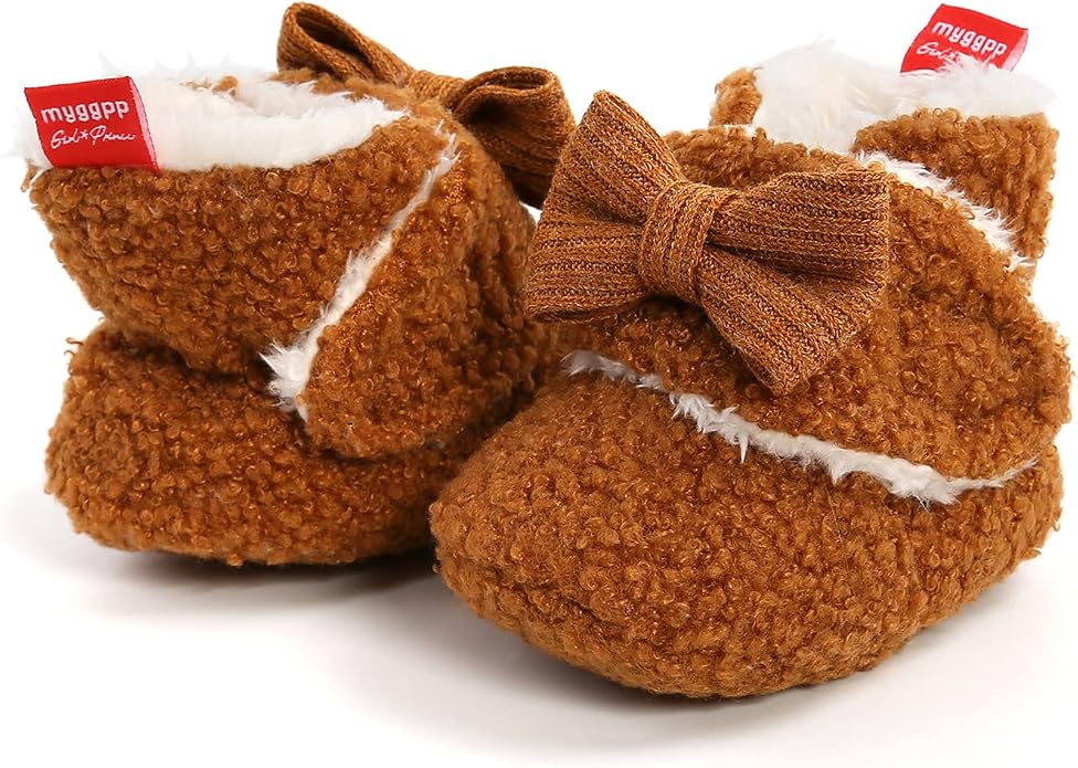 Ohwawadi Infant Baby Slippers Girls Boys Booties Warm Baby Socks Shoes Newborn - Image 6