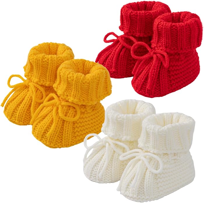 Baby Booties Newborn Soft Knit Sock Shoes by Czinynr