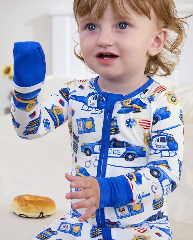 babee Reshinee Bamboo Viscose Baby Footie Pajama, Zipper Sleeper Boys Girls | - Image 3