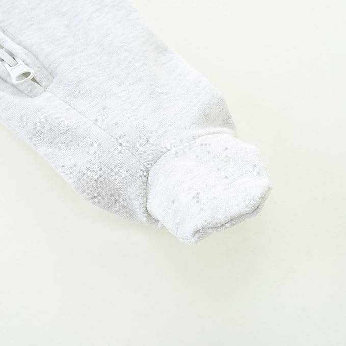 Hikido Baby Romper 100% Organic Cotton Pajamas One Piece Long Sleeve Zipper - Image 6