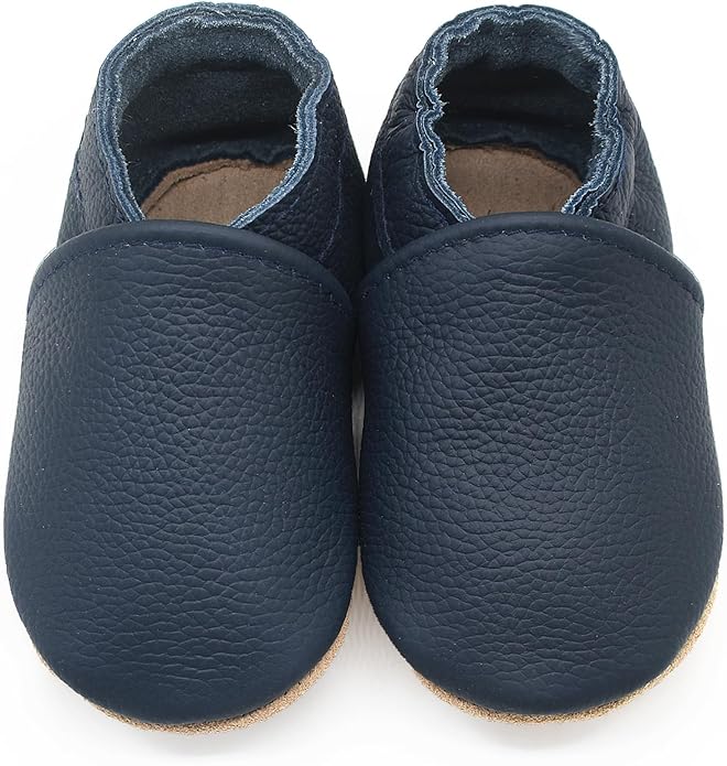 Genuine Leather Baby Booties Soft Sole Toddler Walking Shoes by Aijoviko