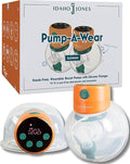 Hands-Free Breast Pump - Wearable, Portable & Wireless - Extractor de Leche Materna Electrico, Saca Leche Manos Libres - Silicone Flange 24mm - Double