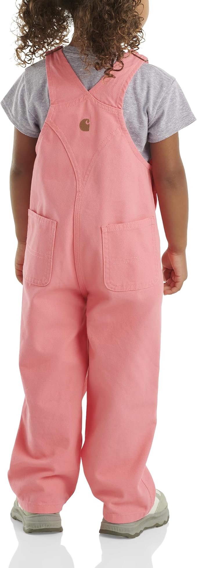 Carhartt Baby Girls' Canvas Bib Overalls - Image 5