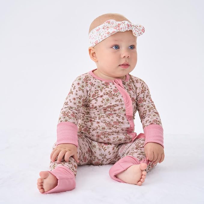 pureborn Baby Sleeper Viscose from Bamboo Zipper Footies 0-24 Months - Image 7