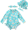 Renotemy Baby Swimsuit Girls One-Piece Swimwear Baby Beach Essentials 3M-3T by Renotemy