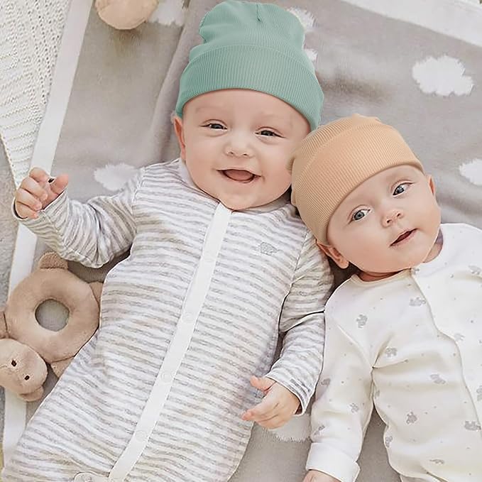 DRESHOW BQUBO 6 Pack Baby Newborn Hats Set - Image 2