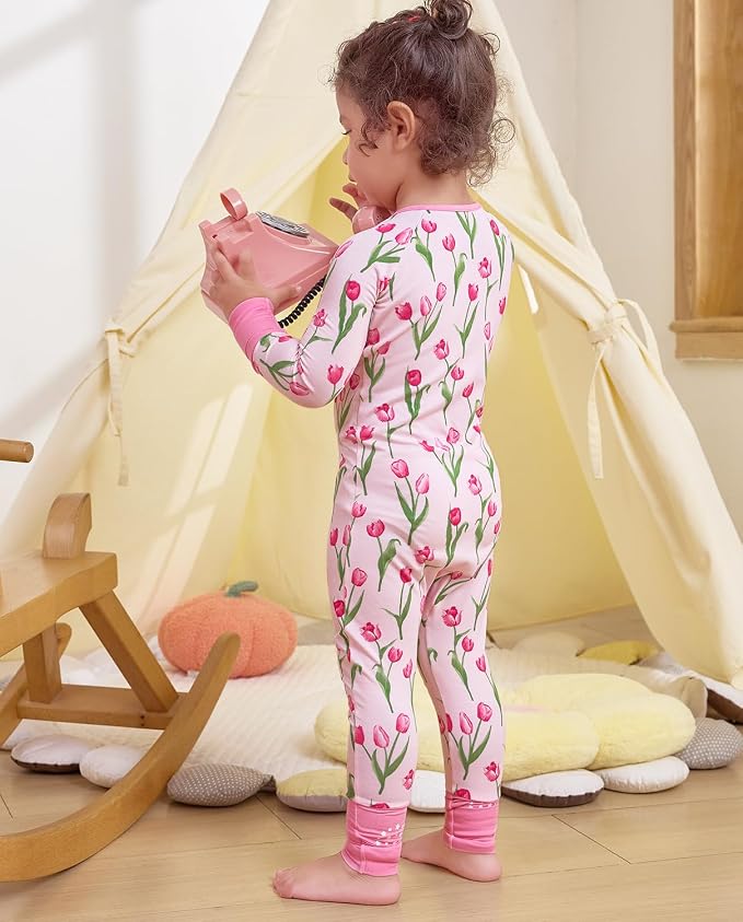 babee Reshinee Viscose Derived from Bamboo Baby Footie Pajamas Convertible - Image 5