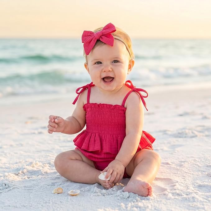 Baby Girl Romper Ruffle Newborn Girl Bodysuit Jumpsuit Baby Girl Clothes Outfit - Image 3