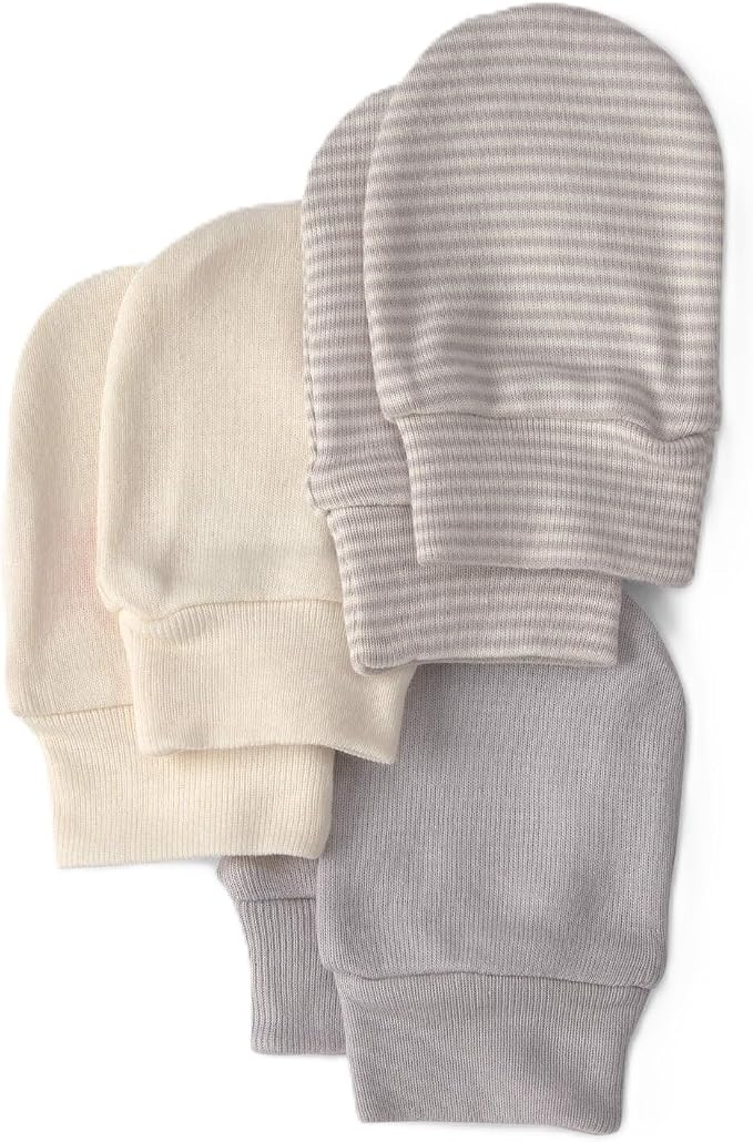 Carter's Baby Girls' 3-Pack Scratch Mittens Set - Image 2