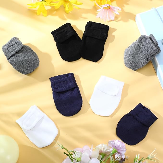 Newcotte Newborn Baby Mittens No Scratch Mitts | Soft No Scratch - Image 7