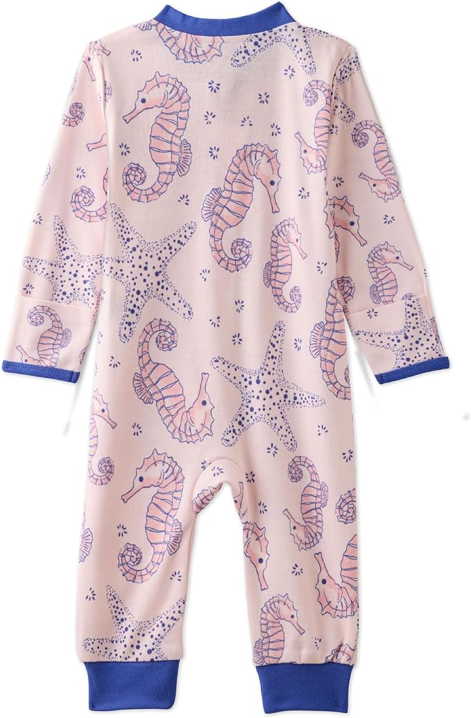 Butterblu Shadow Sleep & Play 100% Cotton Footless Two Way Zip Front PJs - Image 3