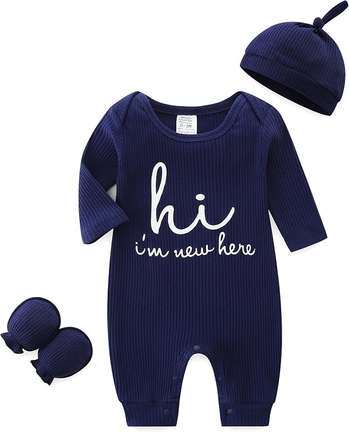 Babymine Newborn Coming Home Outfit Unisex Baby Clothes by BabymineStartFromTheHeart