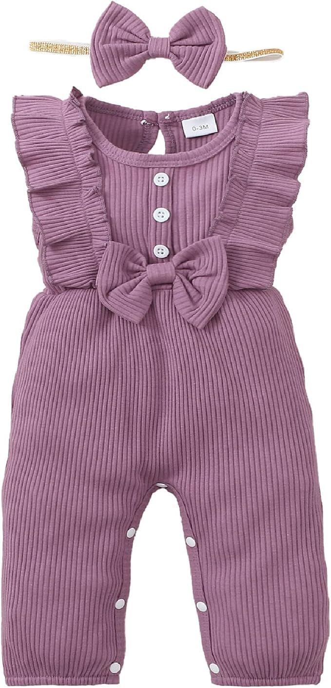 Mioglrie Newborn Baby Girl Clothes 1 Piece Infant Fall Winter Romper Outfit | by Mioglrie