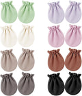 AQOKKA Newborn Baby Mittens No Scratch Cotton Elastic Wrist Gloves Infant by AQOKKA