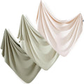 3 Pack Newborn Swaddle Blanket, Ultra Soft Stretchy Jersey Knit Extra Large by BUYNOW
