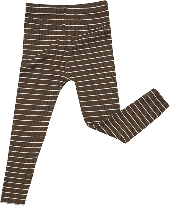 AVAUMA Stripe Pattern Baby Boys Girls Pajama Set Kids Toddler Snug fit Ribbed - Image 5