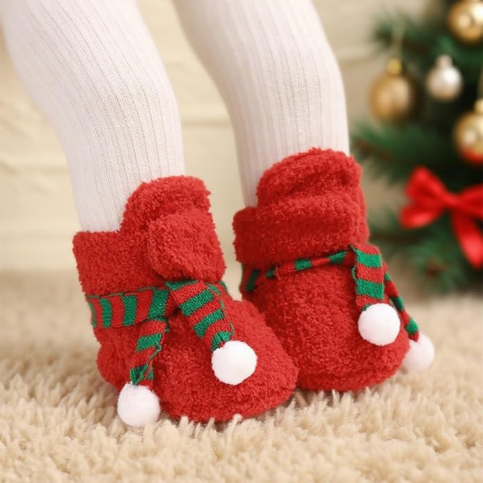 Baby Booties Cozy Fleece Slippers Soft Baby Shoes - Image 2