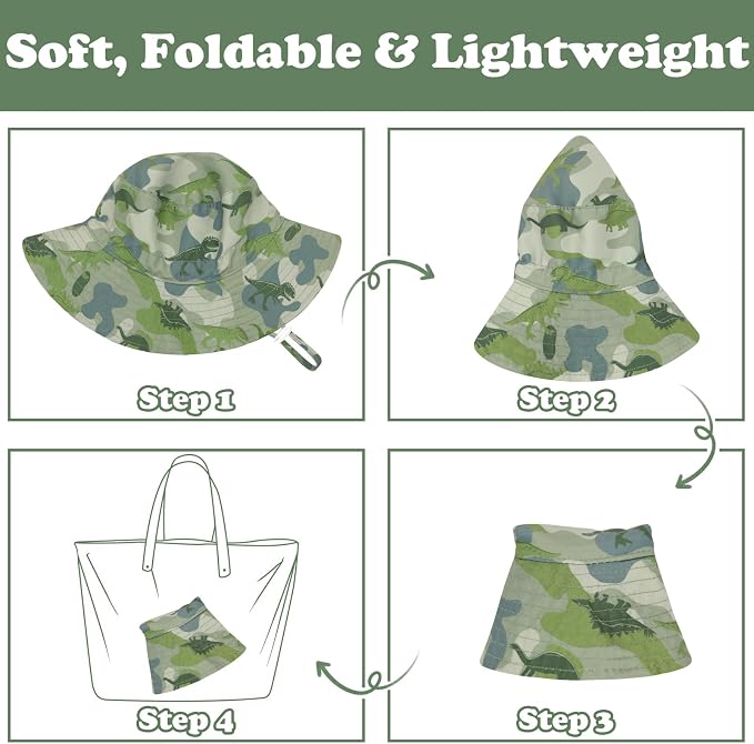 Sarfel Baby Sun Hat Summer Baby Boy Hats UPF 50+ Sun Protection Toddler Hat - Image 6