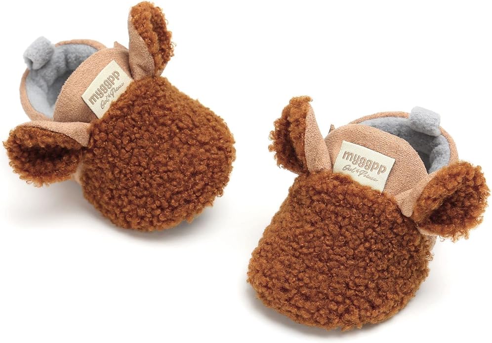 Baby Boys Girls Cotton Booties Non Skid Soft Sock Boots Infant Slippers Newborn - Image 9