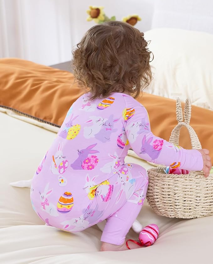 babee Reshinee Viscose Derived from Bamboo Baby Footie Pajamas Convertible - Image 8