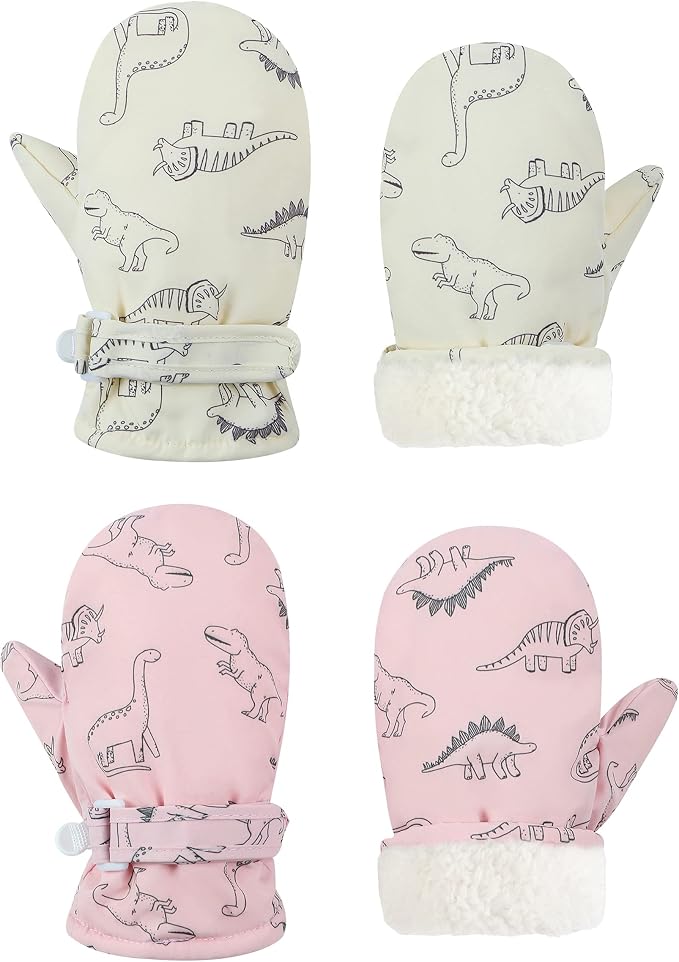 Toddler Mittens Lined Fleece Snow Gloves by Fynnsure