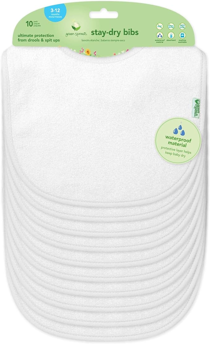 Waterproof Everyday Bibs by green sprouts by GreenSprouts