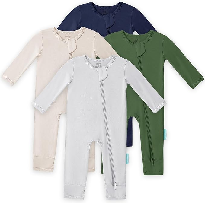 PurComfy Bamboo Viscose Baby Romper, Long Sleeve Pajmas by PurComfy