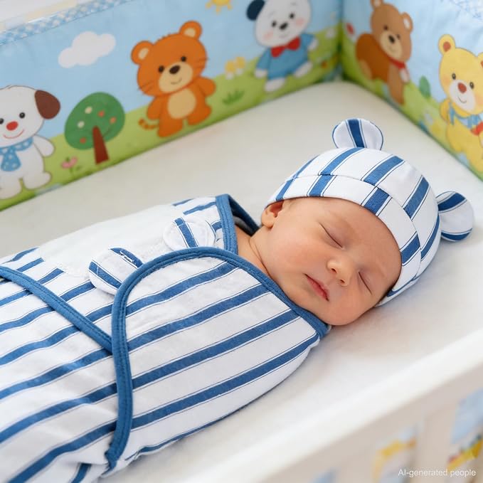 Unisex 3-Pack Baby Swaddles for Newborns - Image 5