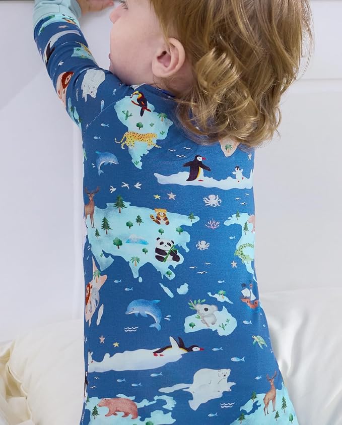 babee Reshinee Bamboo Viscose Baby Footie Pajama, Zipper Sleeper Boys Girls - Image 2