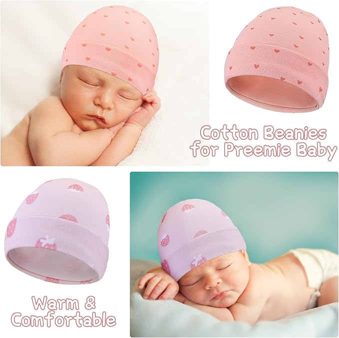 Newcotte 6 Preemie Hats - Image 6