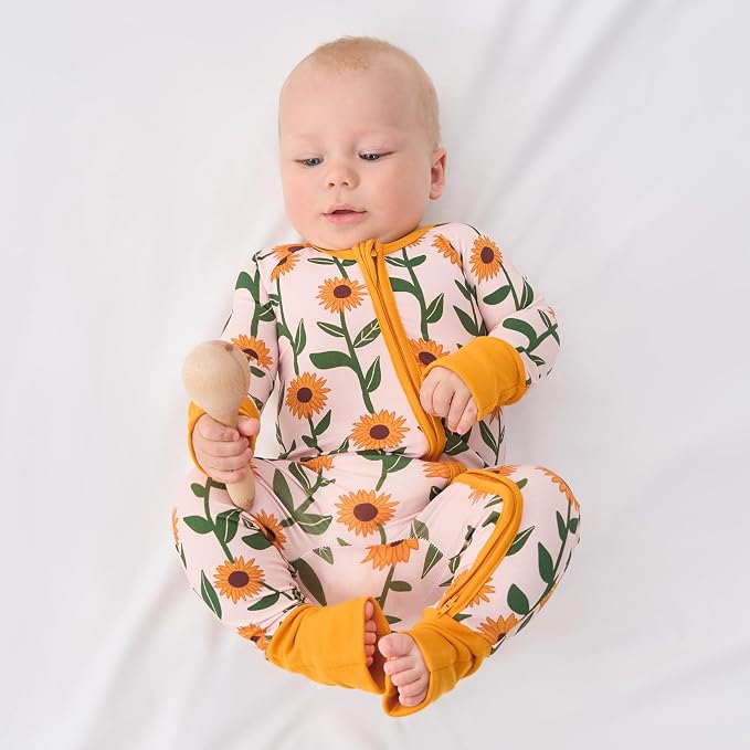 pureborn Baby Sleeper Viscose from Bamboo Zipper Footies 0-24 Months - Image 6