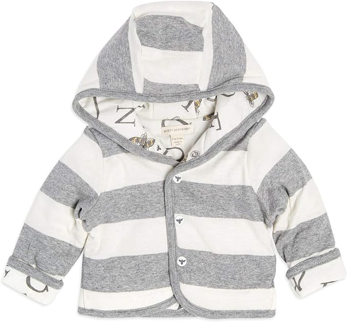 Burt's Bees Baby Unisex Jacket, Lightweight Zip-up Sweatshirt Hooded Coat or by BurtsBeesBaby