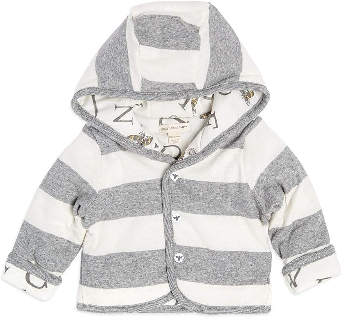 Burt's Bees Baby Unisex Jacket, Lightweight Zip-up Sweatshirt Hooded Coat or by BurtsBeesBaby