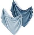 2 Pack Newborn Swaddle Blanket, Ultra Soft Stretchy Jersey Knit Extra Large by BUYNOW