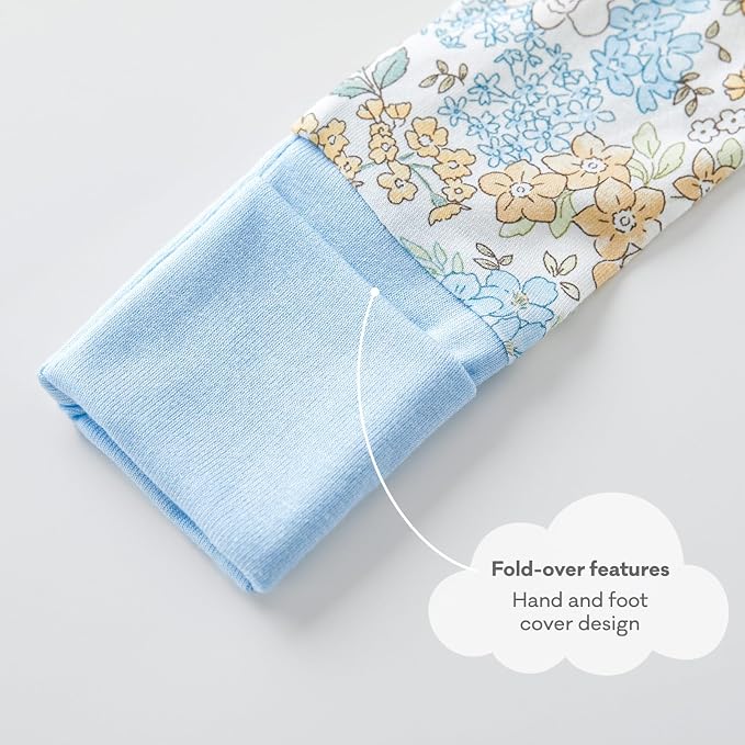 pureborn Baby Sleeper Viscose from Bamboo Zipper Footies Pjs 0-24 Months | - Image 6