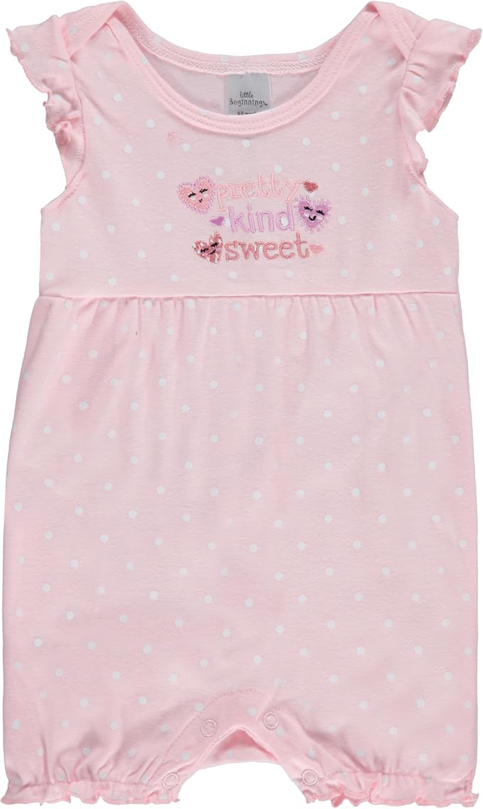 Cudlie 2-Pack Baby Girl Rompers – Soft Cotton, Everyday Comfort - Image 3