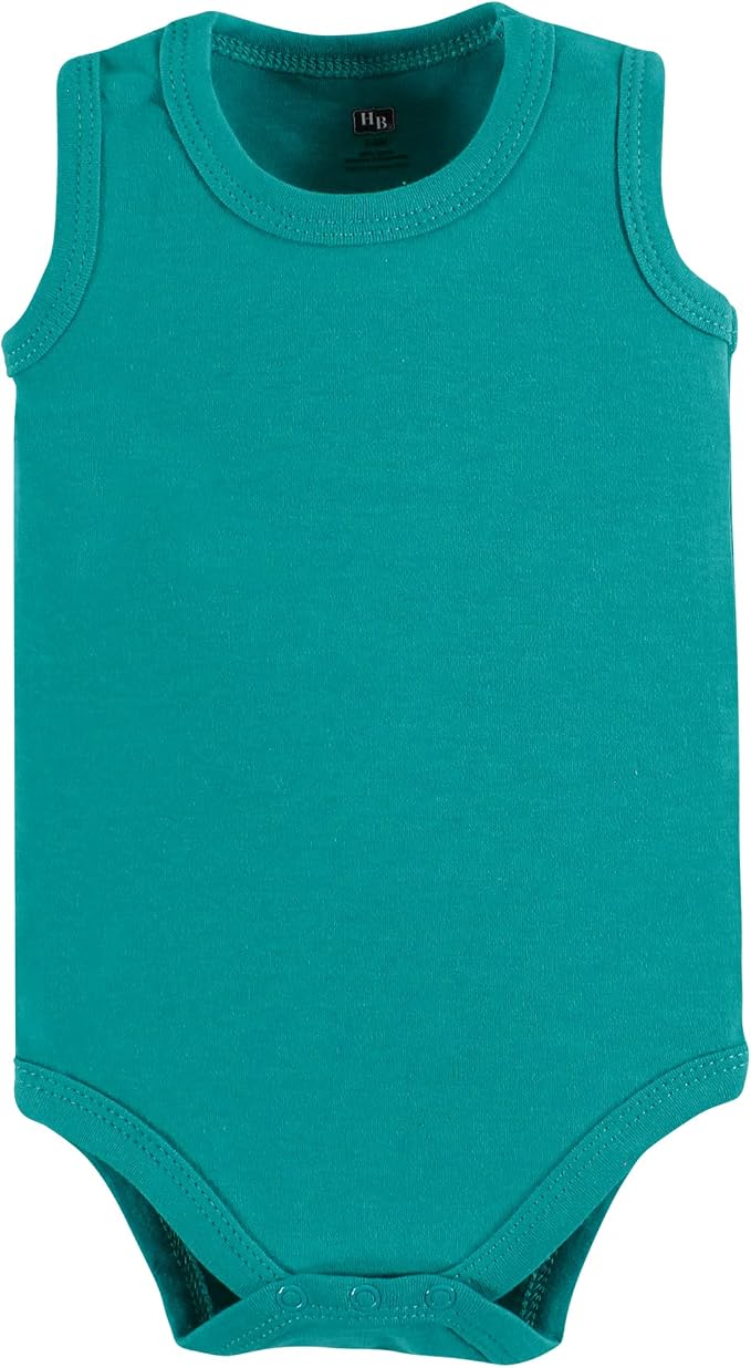 Hudson Baby Unisex Baby Cotton Sleeveless Bodysuits - Image 7
