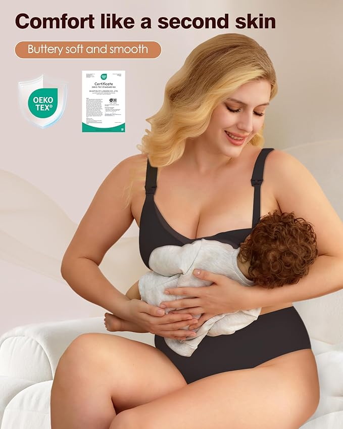As Fairy Nursing Bras for Breastfeeding Mesh Lace Seamless Maternity Bra Pregnancy Sleep Wireless Pumping Bralette