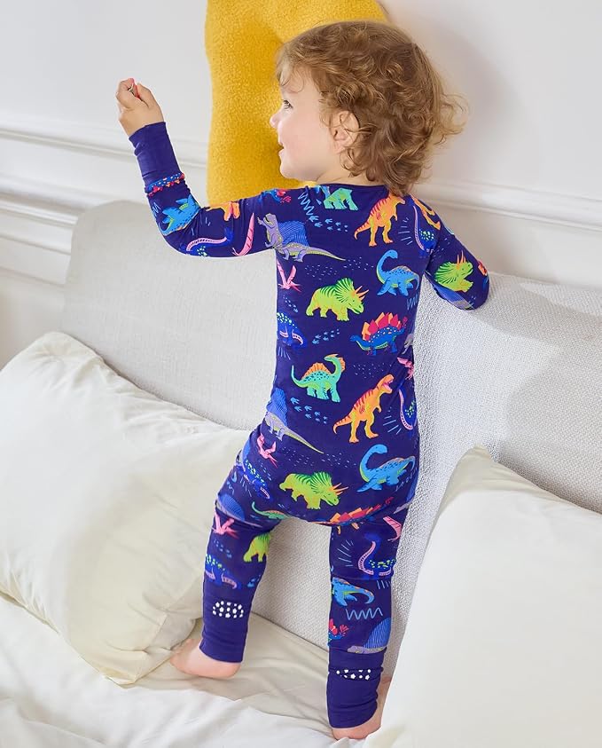 babee Reshinee Bamboo Viscose Baby Footie Pajama, Zipper Sleeper Boys Girls | - Image 8